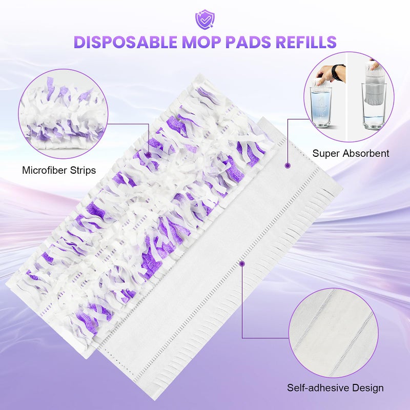 Fenkabs 25 Pack Disposable Mop Pads for Swiffer PowerMop Multi-Surface Floor Mop, Mopping Pad Refills for Floor Cleaning - Image 3
